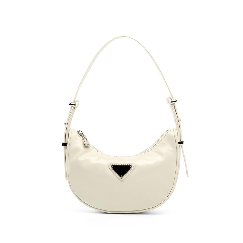 

Нишевая сумка-полумесяц женская новая высококлассная сумка под мышку на одно плечо через плечо белый