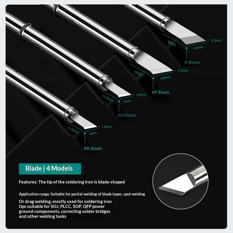 TS100 TS101 Soldering Iron Tip Replacement Multiple Models Fit for Pinecil V2 Series Electronic Welding Tools
