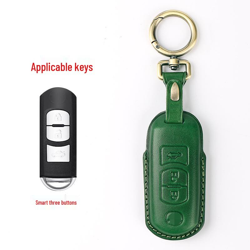 

Genuine Leather Key Case for Mazda 3 Axela, CX-5, Atenza, and CX-4