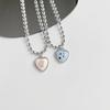 Colorful Butterfly Rabbit Collar Chain Cute Heart Pendant Necklace for Girls Sweet Heart Clavicle Chain Jewelry Women