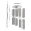 37 Pcs Silver Watch Repair Tool Kit Alloy Spring Bar Tool Set  Band Adjustment