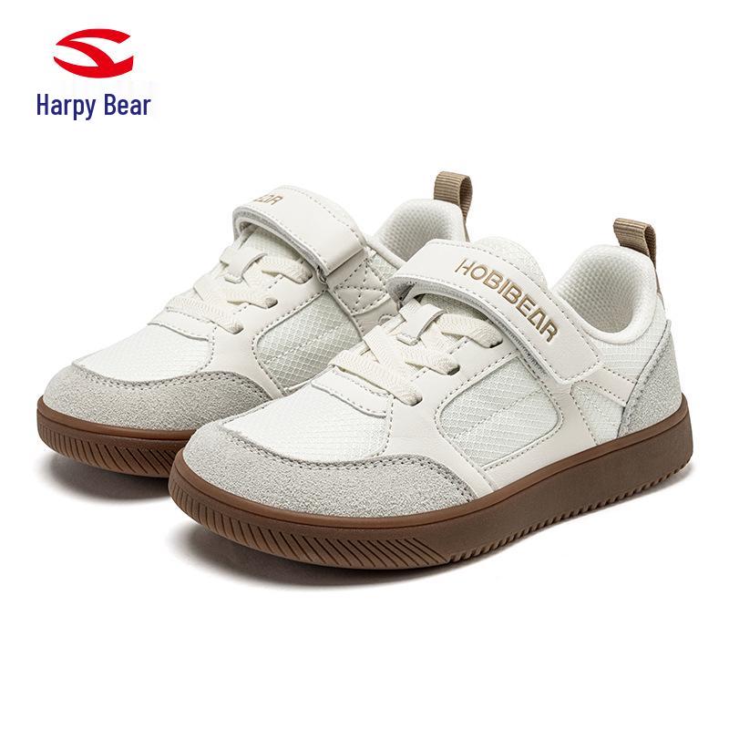 Happy Bear Kids  Velcro Wide-Toed Casual Breathable Shoes 35 бежевый
