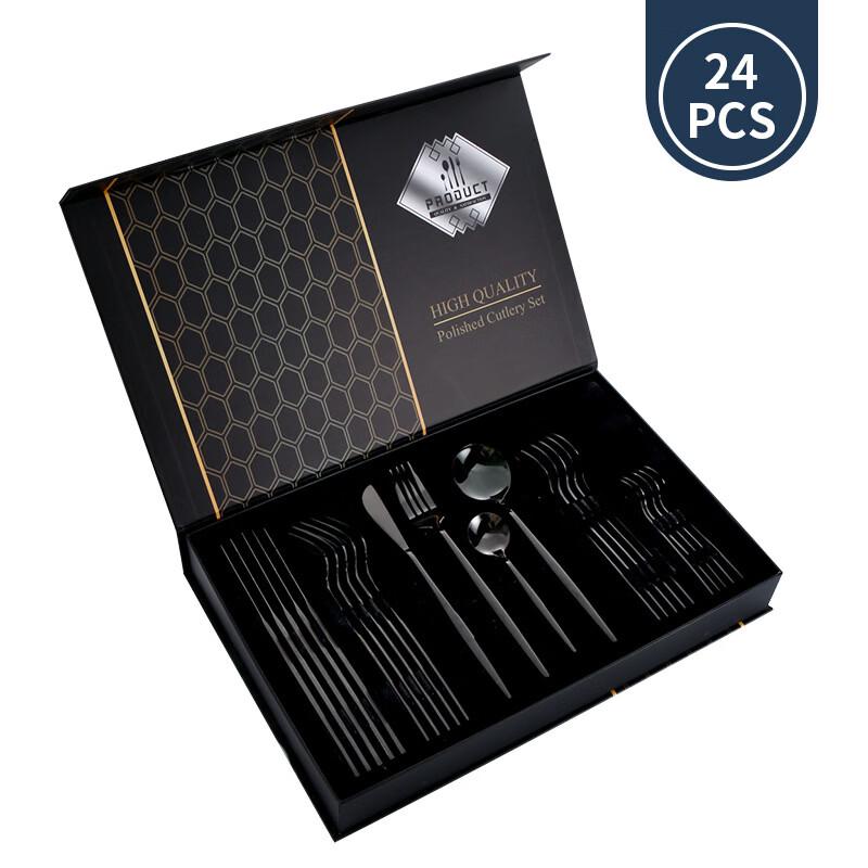 Abay 24-Piece Stainless Steel Cutlery Set