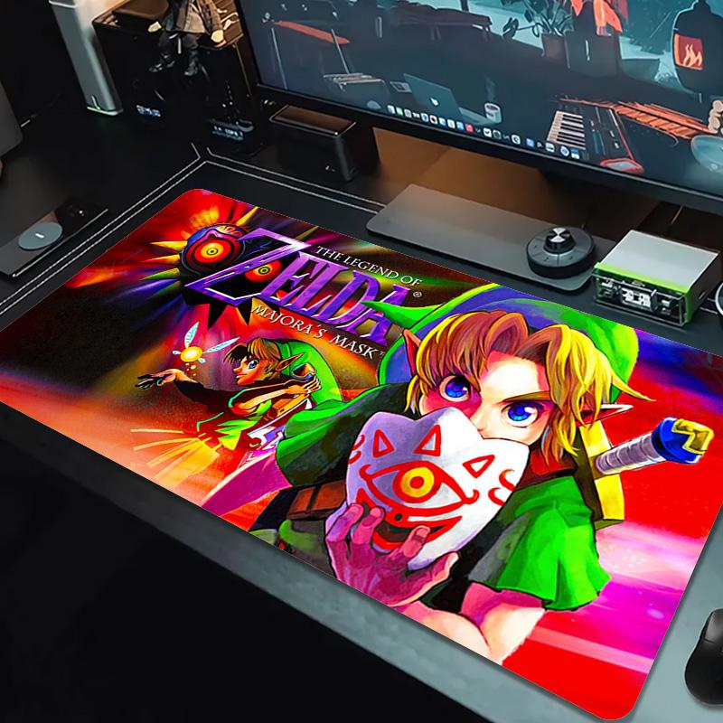 Game Legend of Zelda Color Mouse Pad Large Gaming Table Cushion Non-slip Laptop Tablet Big Mousepad XXL Mat Mini PC Playmat With Lock edge