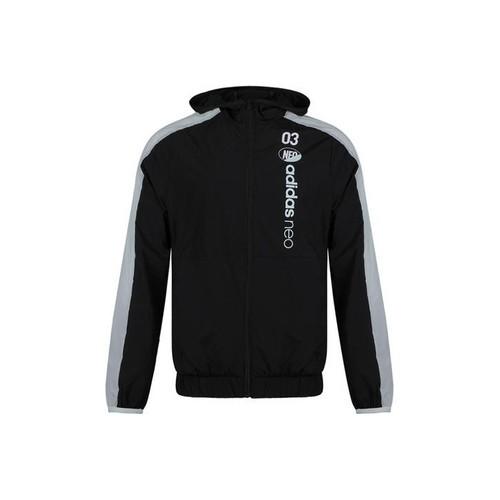 adidas neo Casual Windproof Retro Sports Jacket for Men, Black S чёрный