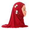 Jersey Material Kinder Hijab Zum Überziehen Islamisches Kopftuch Schönes Mädchen Hijab Schule