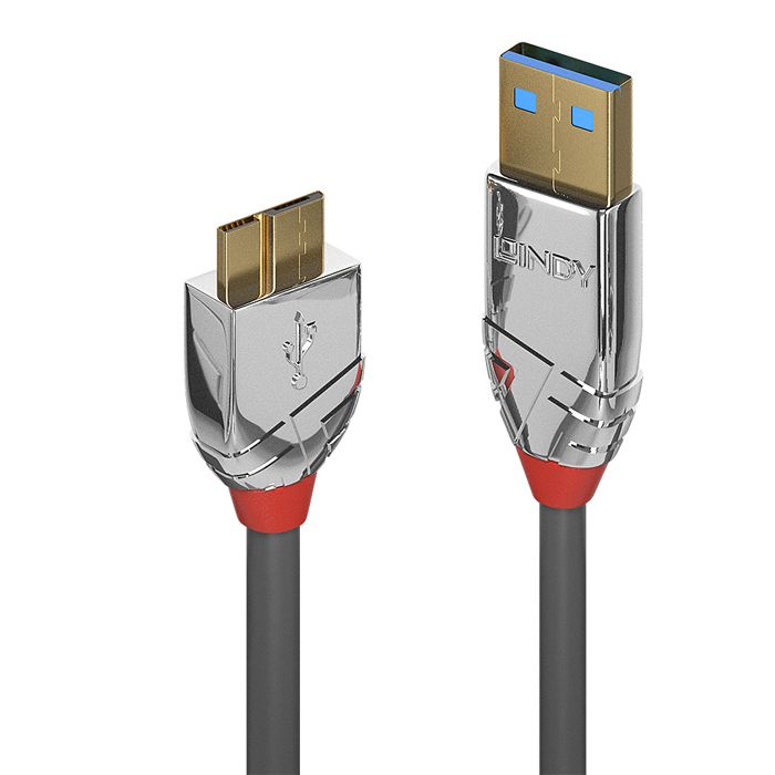 Câble USB 3.0 LINDY Cromo Line - Type A Vers Micro-B - 0.5m