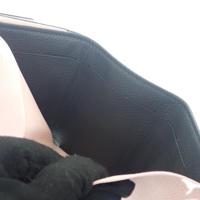 LOUIS VUITTON  M80984 Tri-fold wallet Noir/claim Grain Calfskin Leather Women