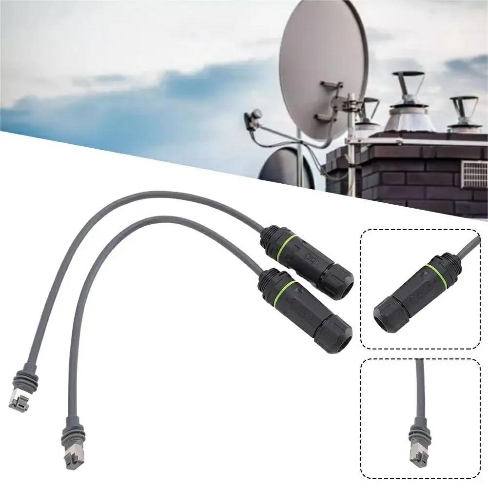 

2Pcs For Starlink Gen3 SPX to RJ45 Ethernet Adapter Satellite Antenna RJ45 Extension Cable Connector As Shown A