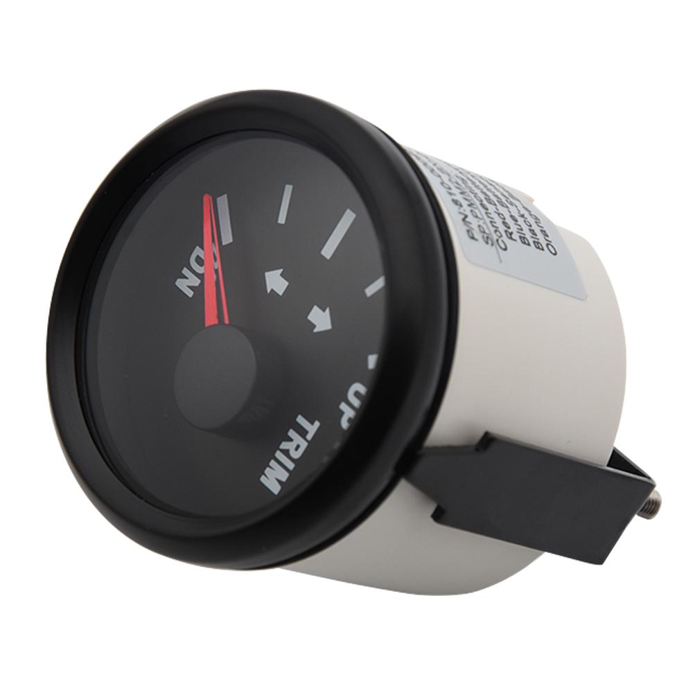 Boat Trim Gauge 52MM Marine Trim Tilt Indicator for Inboard Outboard Engine Yacht UP DN Trim Gauge 0-190ohm/160-10Ohm Custom