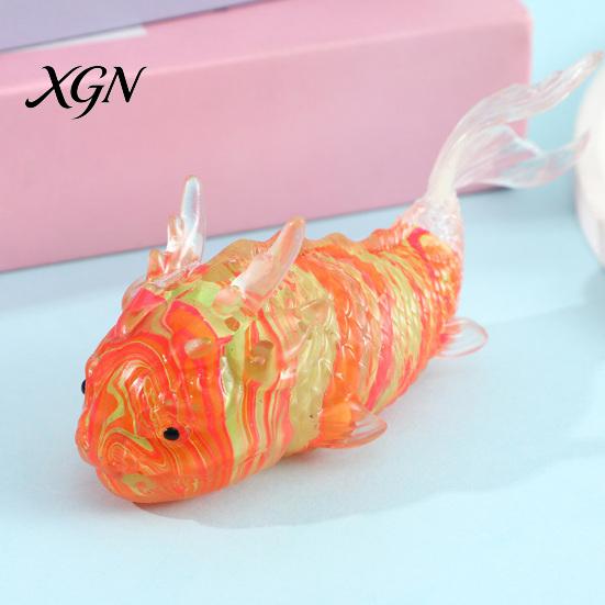 Fish-Shaped Decompression Gadget Fish Squeeze Toy Slow-Rising TPR Fidget for Stress Pinch Ball Relief Cute Kids Adults Soft Elastic