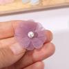 10pcs Cored Flowers Clothing Decoration Artificial Flower Pearl Stamens Clothing Patch  Hat