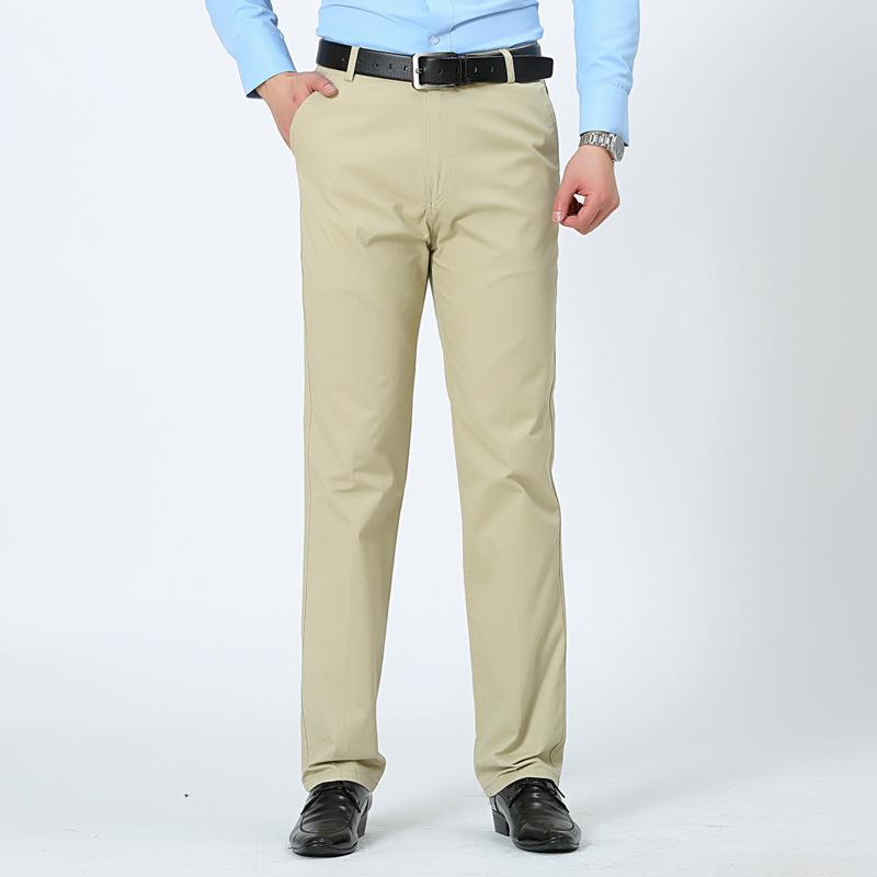 Cotton Spring Casual Trousers Men Loose Men's Trousers Middle-aged and Elderly Dad Trousers Middle-aged Trousers