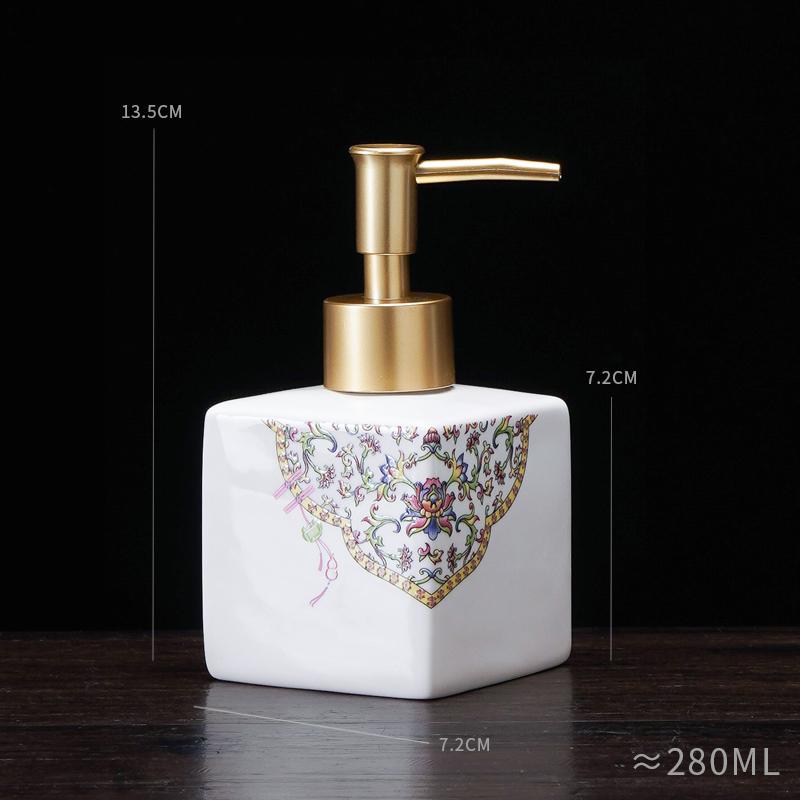 

Ceramic hand sanitizer bottle Laundry detergent bottle Liquid press bottle plastic pump head Liquid bottles bathroom supplies