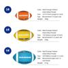 American Football Rubber Ball Rugby for Junior Youth Beginning Trainning for Children Kids Outdoor Playground