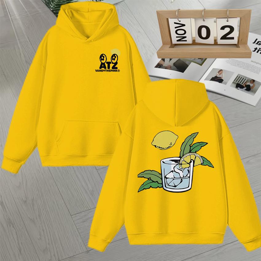 Hot Fashion Ateez Lemon Drop New Album Hoodies Men Women Casual Style Fleece Unisex High Quality Oversizcasual Sweatshirts