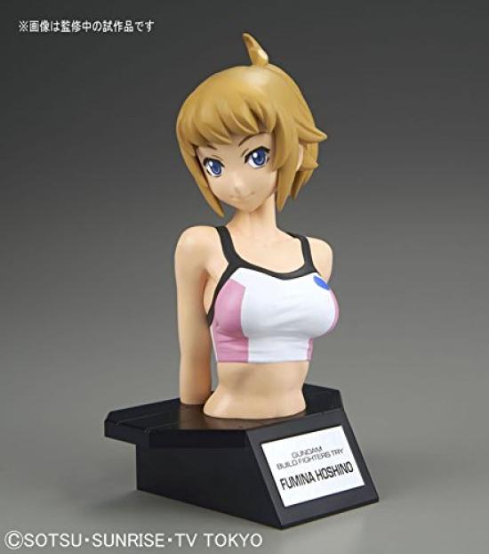 Poprsí Gundam Build Fighters Try Fumina Hoshino Plastikový model Figure-rise Barevně odlišený