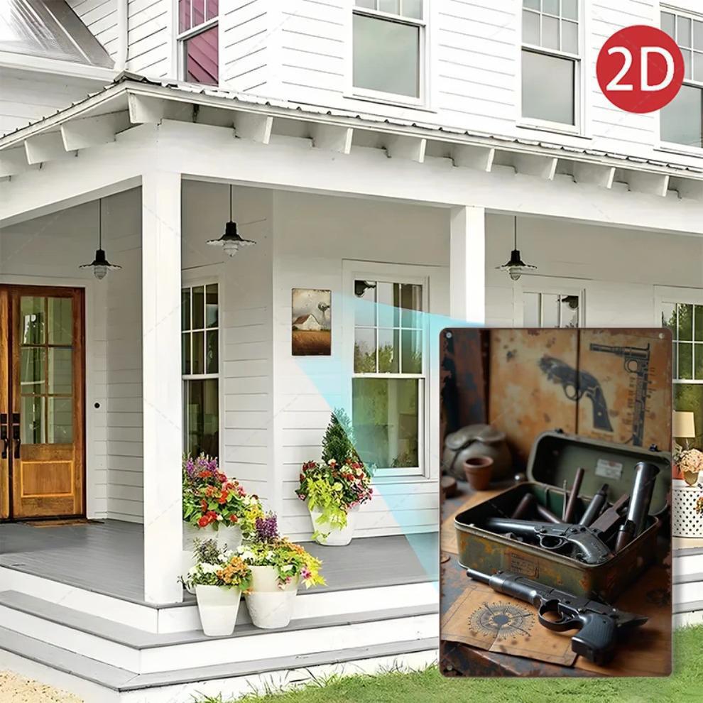 1PC 2D Flat 8*12inch Metal Sign Vintage Arsenal Rustic Style Decor Art