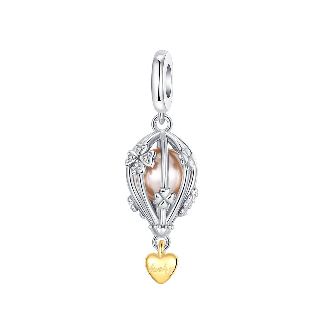 Genuine Copper Golden Charm Crown Family Tree Safety Chain Hollow Beads For Original Bracelets Women Fashion Jewelry Handmade DIY