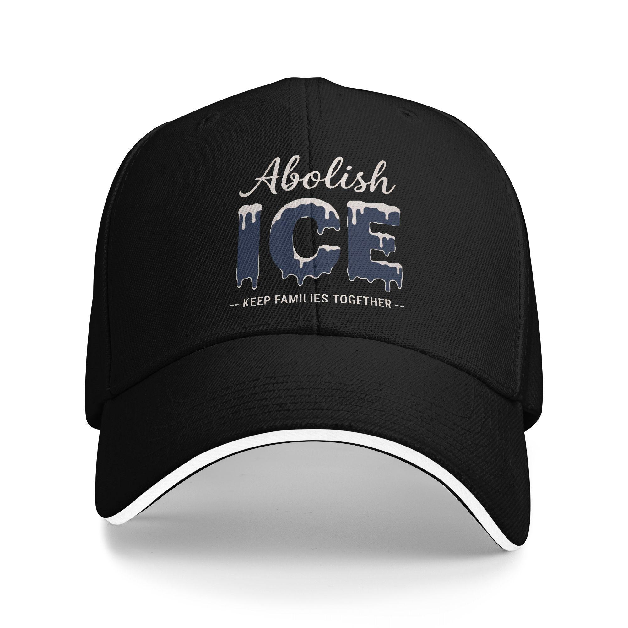 

ice Out Anti Ice Minneapolis Abolish Ice Outfit Unisex WomenBaseball Caps Dad Hat Unique Travel Headwear Adjustable Fit Sun Cap One Size