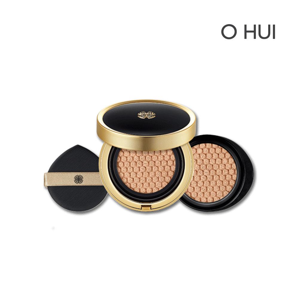 O HUI Ultimate Cover Cushion Satin Finish SPF50+ / PA+++ 15g X 2 Ea No. 02 Honey Beige +RANDOM GIFT
