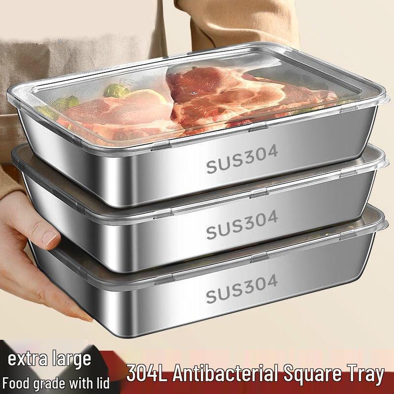 Naijiang 304 Edelstahl Lebensmittelaufbewahrungsbehälter