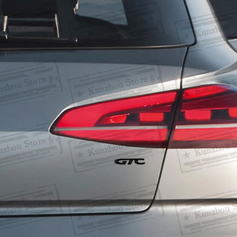 1PCS Metal GTC Logo For Opel Zafira Mokka Meriva Insignia Corsa Astra Adam Vauxhall Emblem Car Front Grille Rear Trunk Sticker rz3