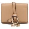 Chloe Alphabet Mini CHC21WP946 F57 26X Tri-fold Wallet, Beige, Women's, [Used]