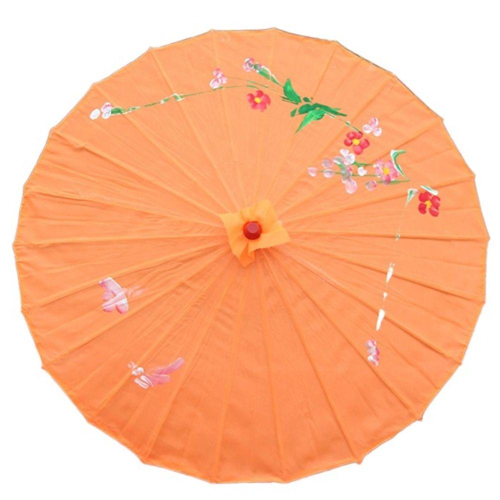 Vintage Oil Paper Umbrella Chinese Traditional Paper Parasol Folding Dance Umbrellas  Wedding