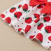 Spring Summer Pet Flower Print Skirt with Bowknot Decors Outdoor Walking Dogs Rabbit Universal Dress Lightweight