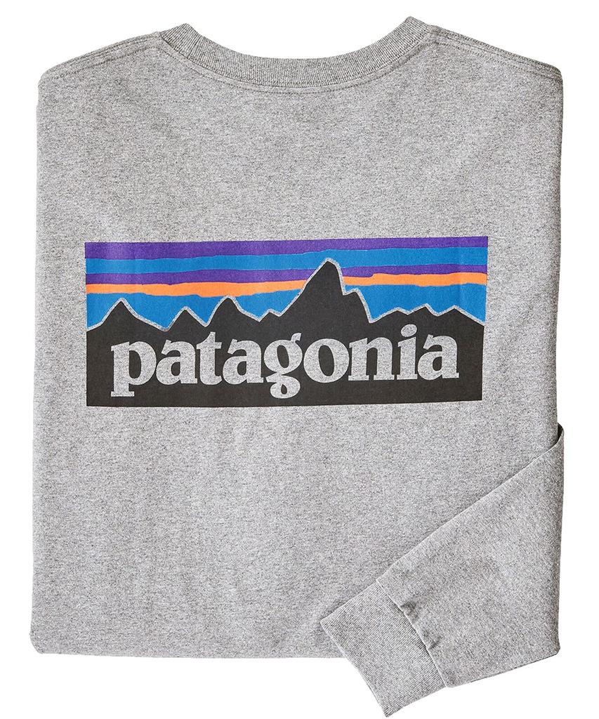 Patagonia Long Sleeve Regular Gray Size L Men's T-Shirt, Fit, Heather, [Used]