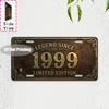 Tin Sign - Vintage Durable Metal Plaque Wall Decor, Home Office Bar Man Cave Bar Garage Birth Year License Plate Wall Art