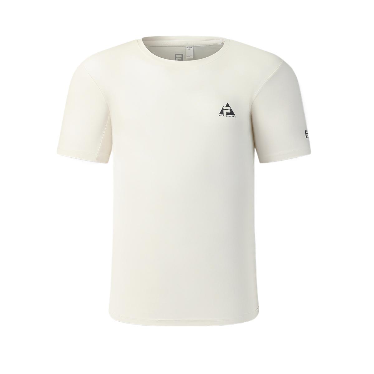 

FILA Explorer Crew Neck Short Sleeve Solid T-Shirt Men tops A11M627103F-WT M