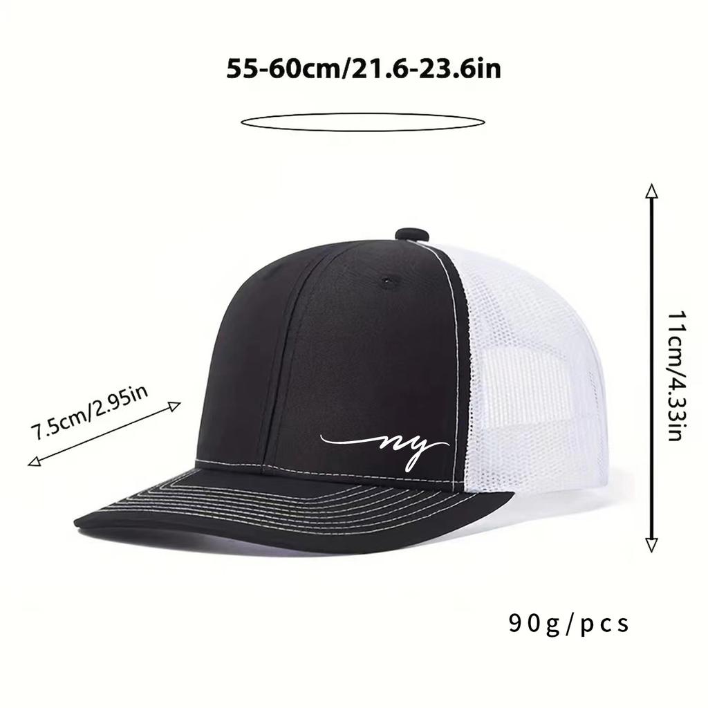 Adjustable Unisex Breathable Outdoor Sports Mesh Cap | Truck Driver's Bull Head Print Richardson Hat, Baseball Cap