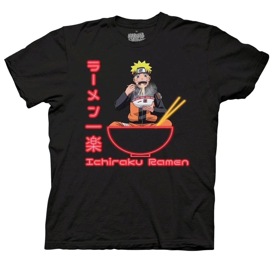 Ripple Junction Mens Naruto Shippuden Ramen Bowl Black Shirt New Medium 2XL
