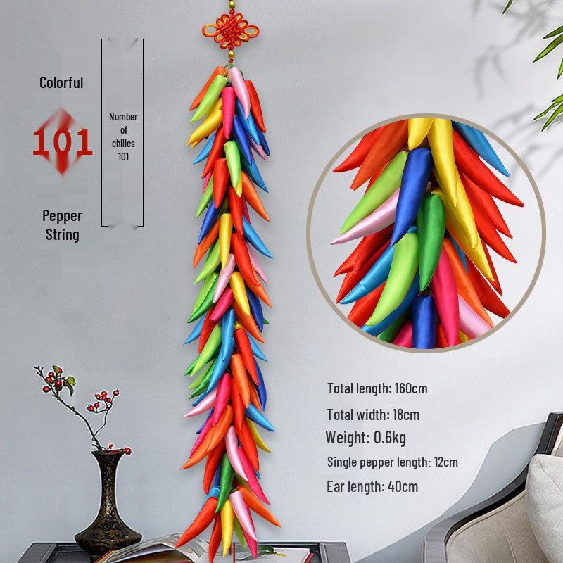 New Chinese Style Red Chili Pendant for Living Room or Foyer Decoration