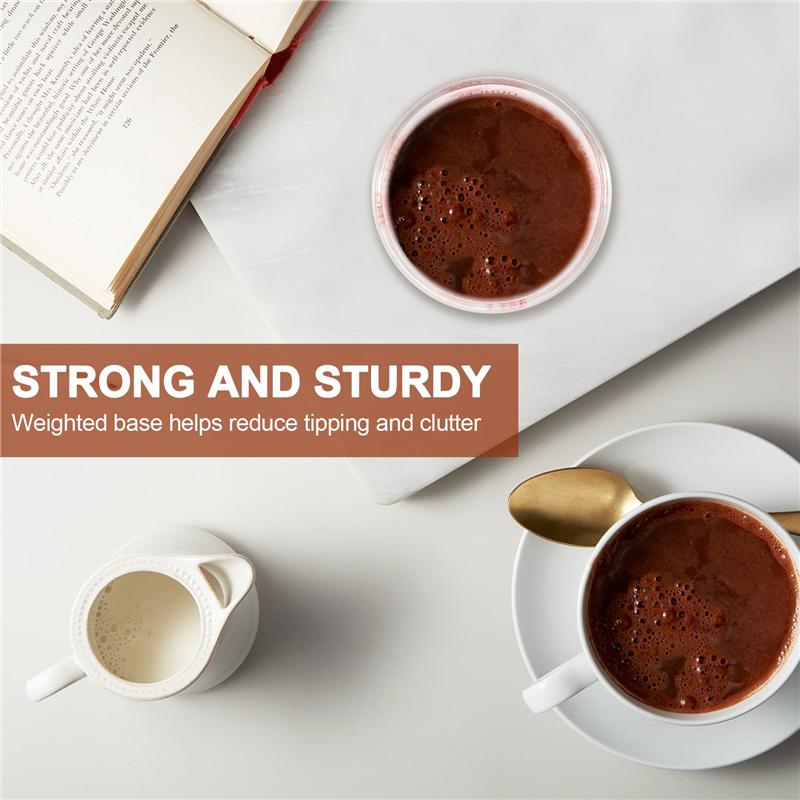 Good-6Pcs Measuring Cup Espresso Shot Glass Liquid Heavy Glass Wine Glass 26-Incremental Measurement 1Oz, 6 Tsp, 2 Tbs, 30Ml