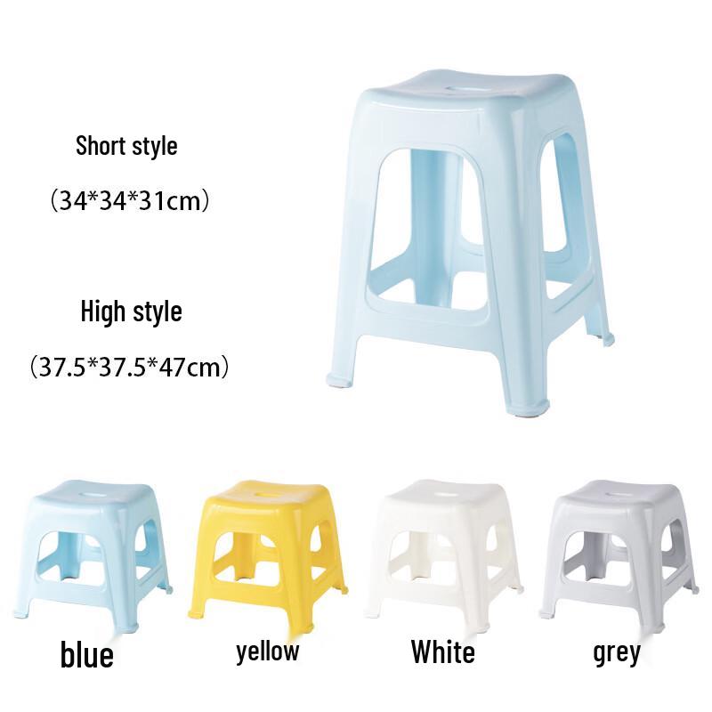 SPACEXPERT Thickened Plastic Short Stool