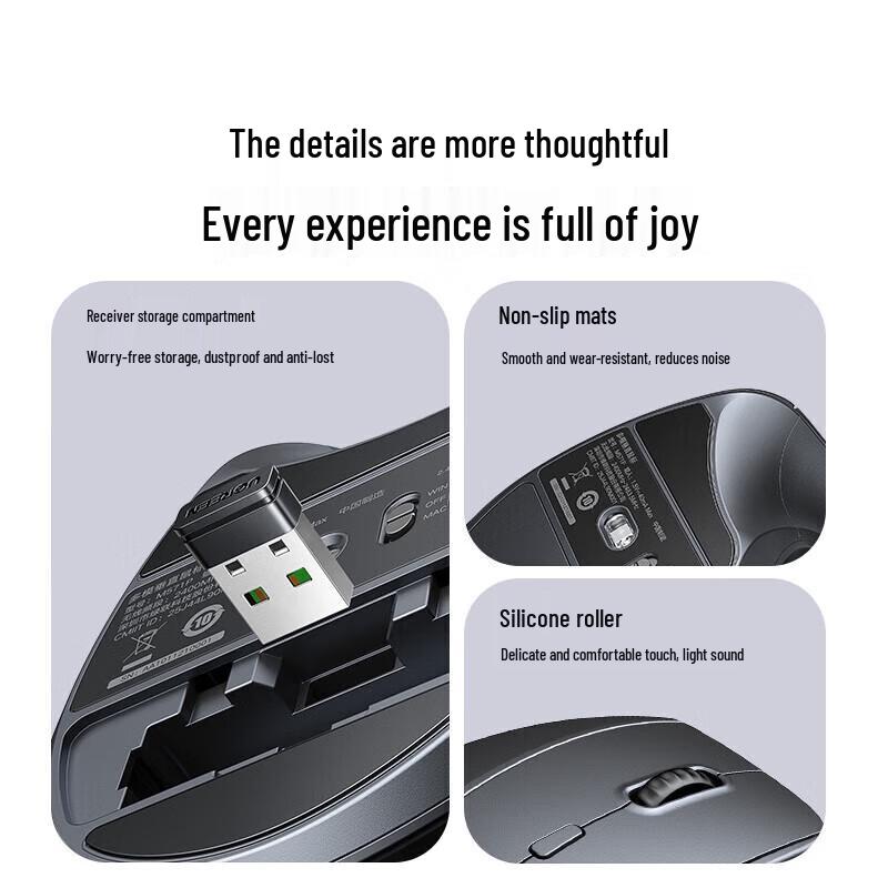 Ugreen Ergonomic Vertical Wireless Mouse