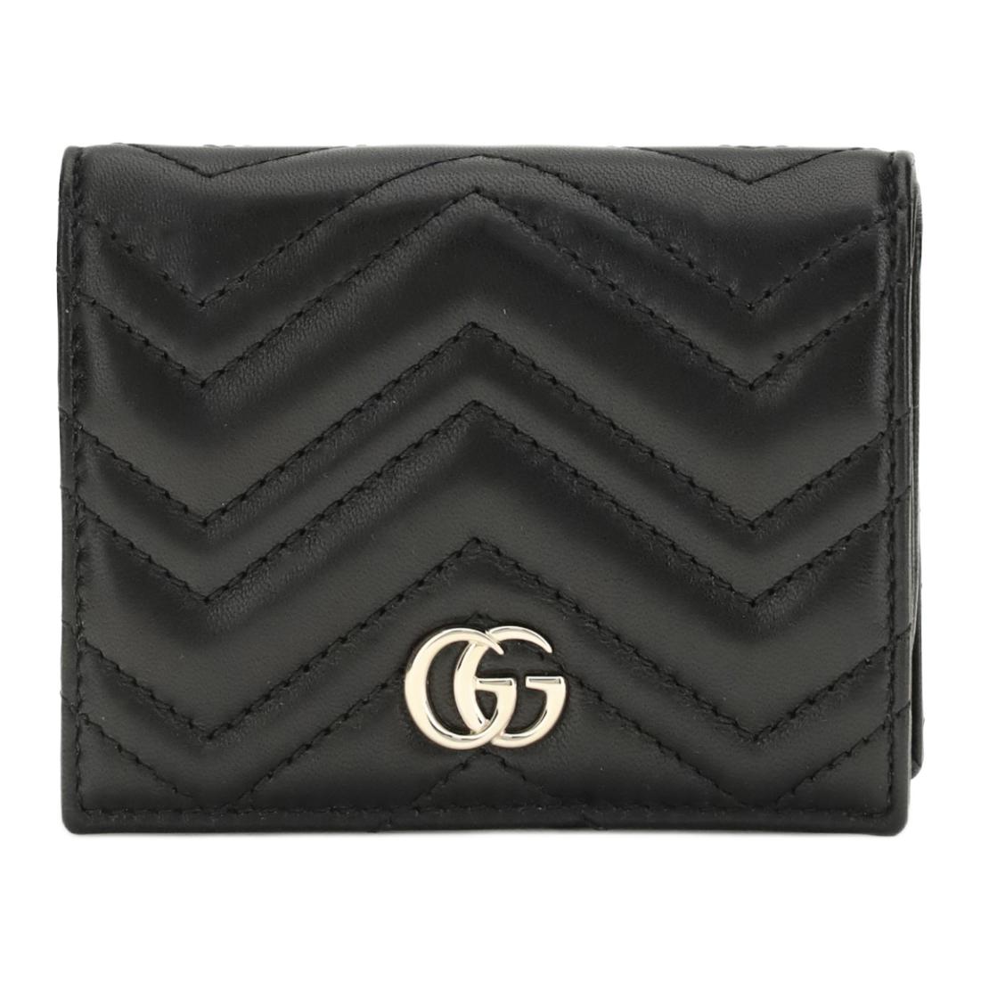 

Gucci GG Charme Lam Mini Wallet Women wallet Light-Gold Black 466492-AAFAX-1000 Basic Set (Bag+Dust Bag)