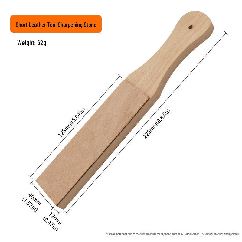 Vegetable-Tanned Leather Sharpening Board with Paste for Rotary Knife - DIY Leather Tool