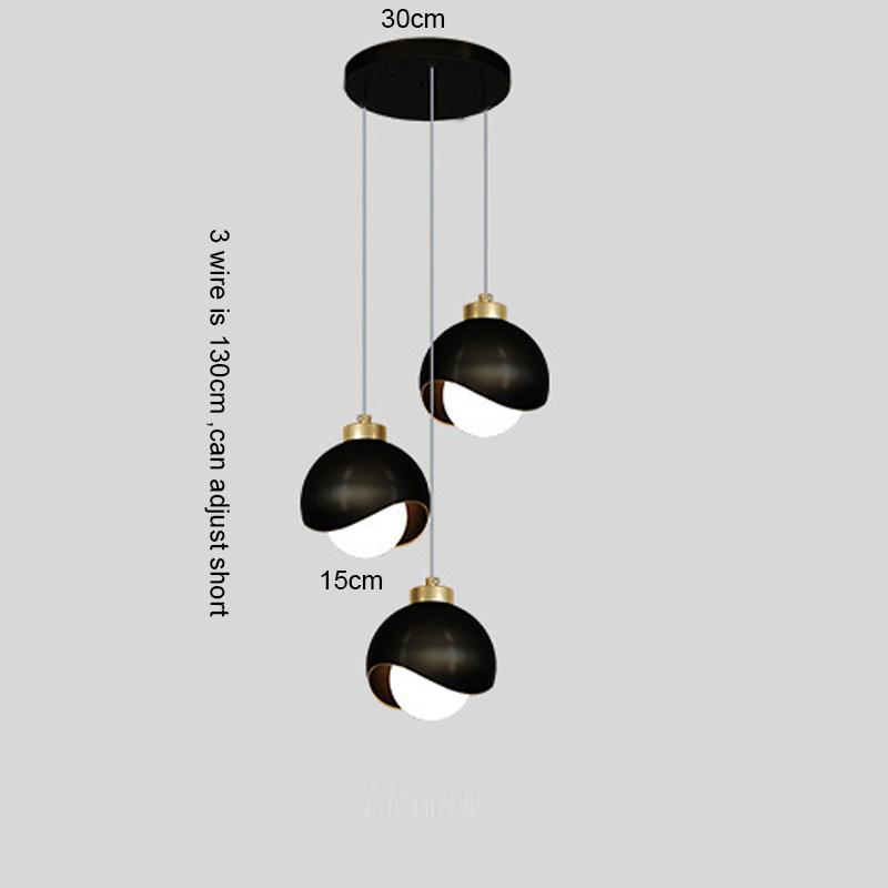 Bedroom Bedside Hanging Pendant Lamp Glass ball LED Chandelier Lighting Ceiling Modern Interior Home Decor Lights Dining Kitchen