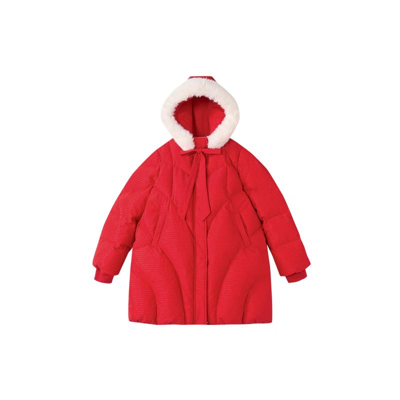 DEESHA Girls' 2025 Winter Faux Fur Collar Down Jacket