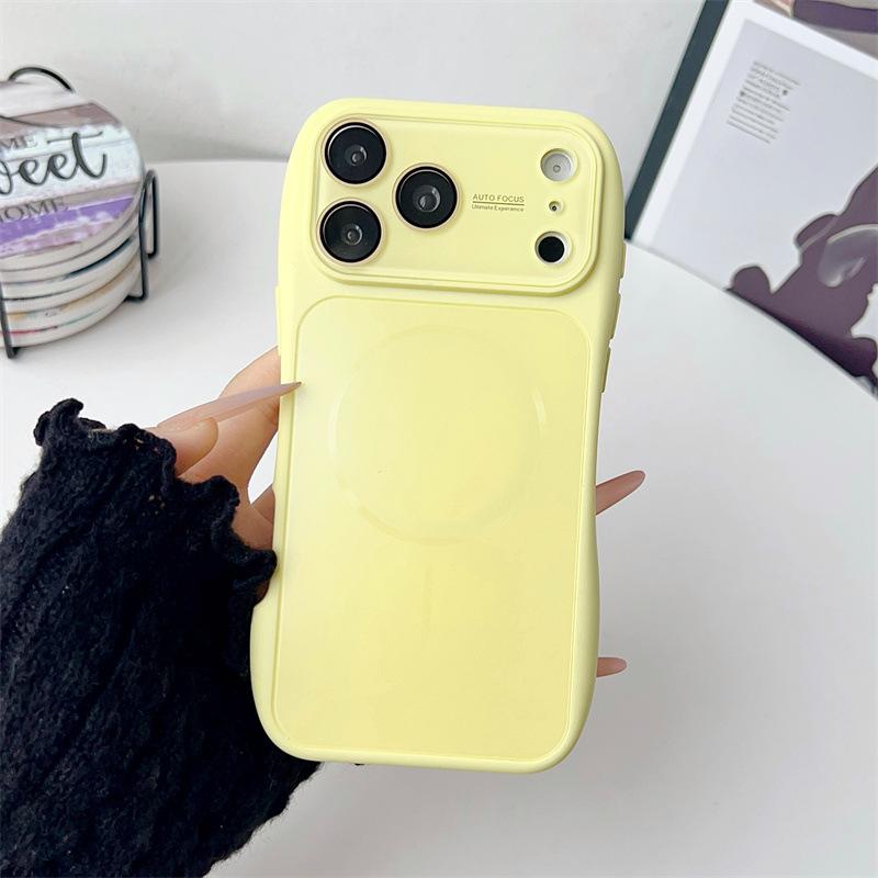 Applicable to Apple iPhone17PRO solid color small waist AG matte magnetic suction lens all-inclusive 17 mobile phone case explosion