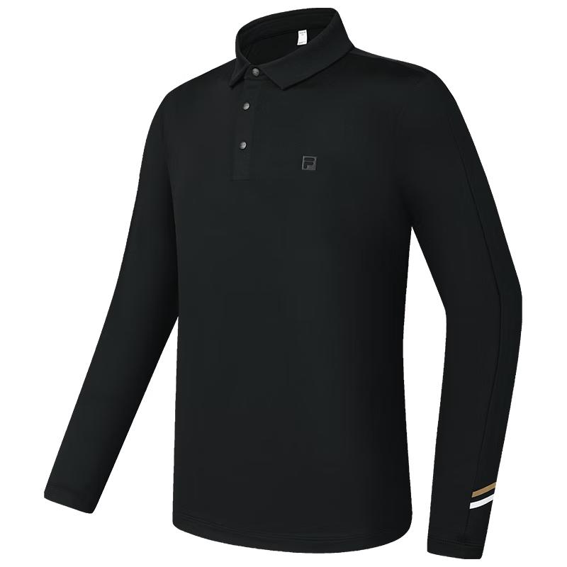 

FILA Men s Knitted Long-Sleeve Polo Shirt M