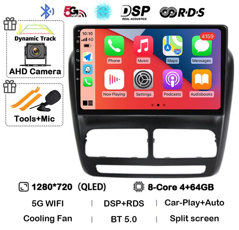 Android 14 Carplay Auto Car Radio For FIAT DOBLO For OPEL COMBO TOUR 2010 2011 2012 2013 2014 2015 GPS Multimedia Stereo Player