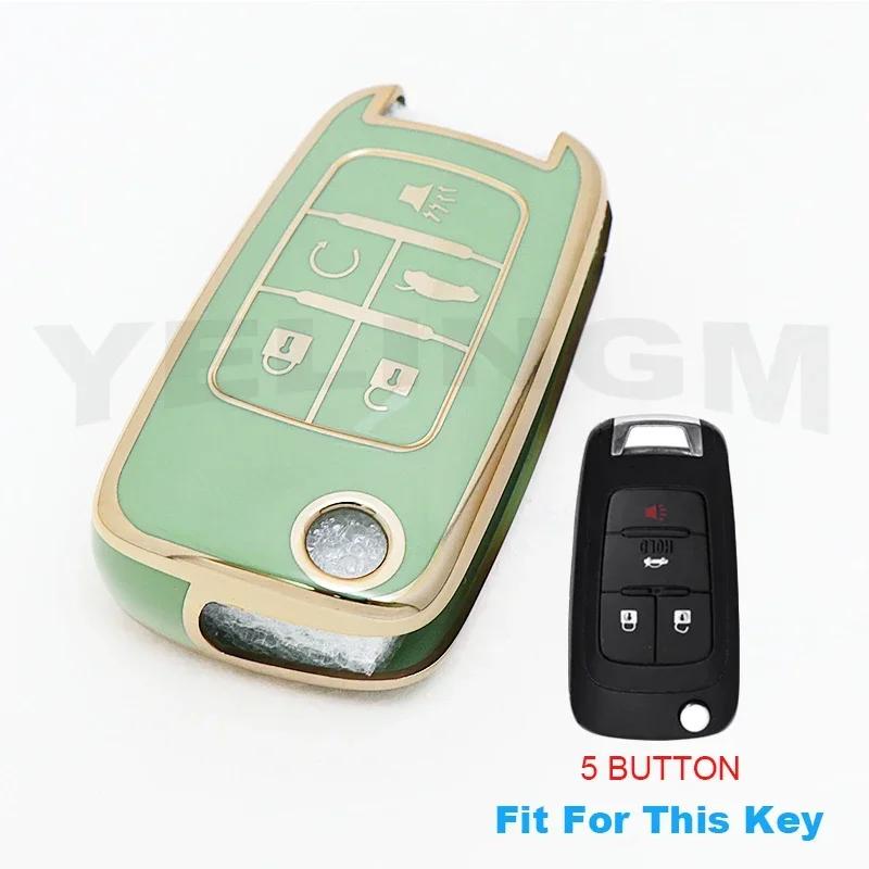 Husă TPU Smart Key Pentru Cheie Auto Chevrolet Fob pentru Chevrolet Chevy Cruze Malibu Camaro Aveo Equinox Impala Sonic 2 3 4 5 Butoane