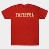 Men Black Print T-shirt Faithful No-Cut Transfer Paper Print Cotton Tshirt