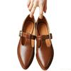 Fashion Retro Pointed Single Shoes Spring Summer Styles Thick Heel Fashionable Buckle Strap Simple Casual Versatile Women's Single Shoes