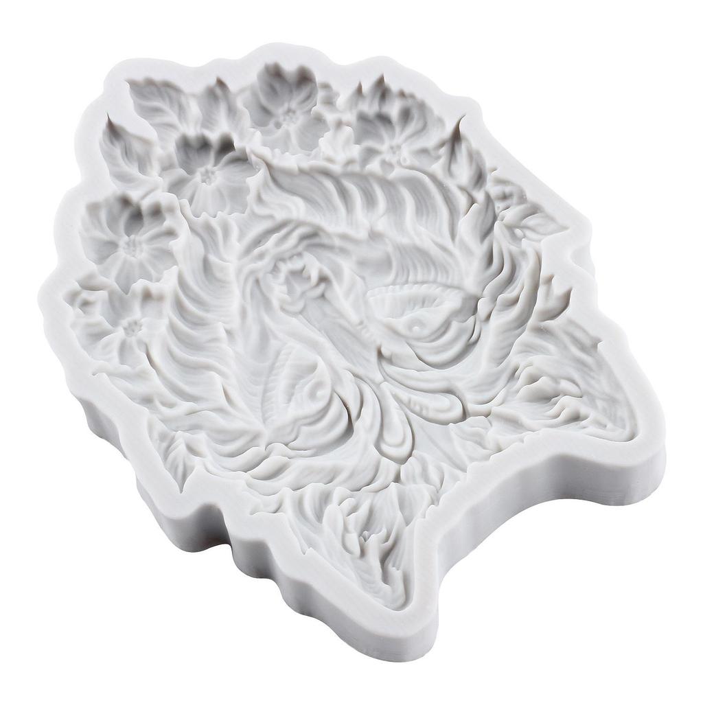 Wolf Silicone Mold Wolf Head Fondant Molds Cake Decorating Tools Cupcake Topper Candy Resin Clay Chocolate Gumpaste Mold